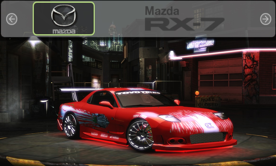Need For Speed Underground 2 Mazda RX7 - f&f Vinyl