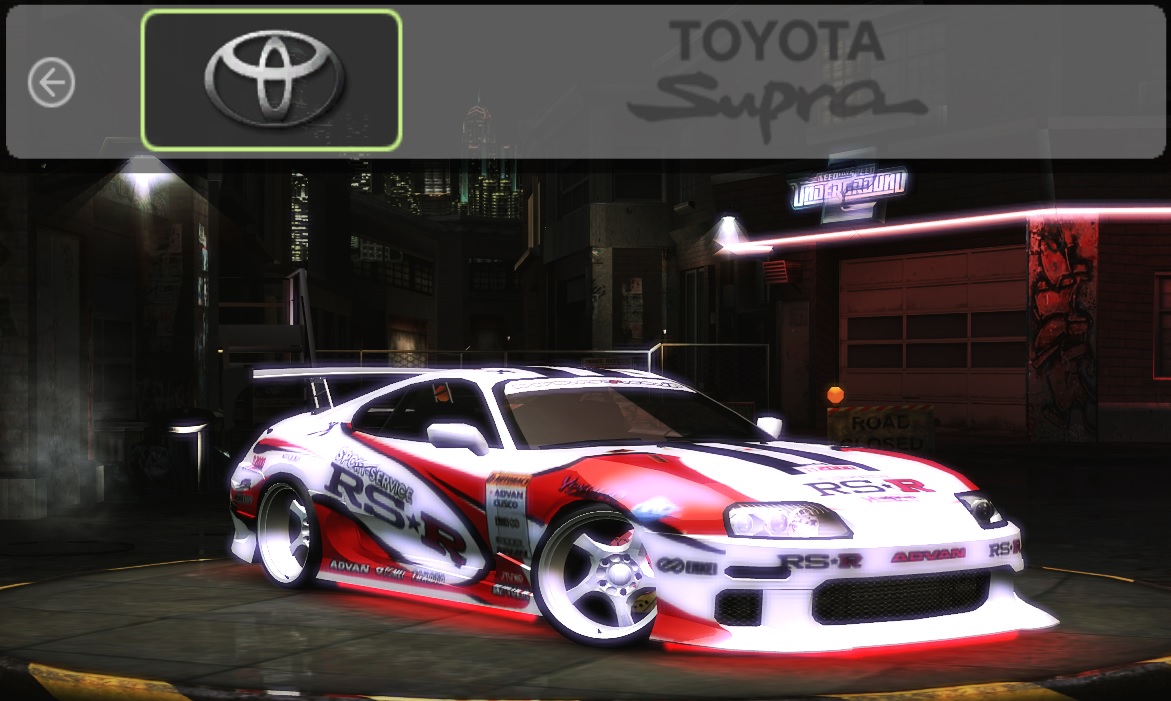 Need For Speed Underground 2 Toyota Supra - RS-R Vinyl