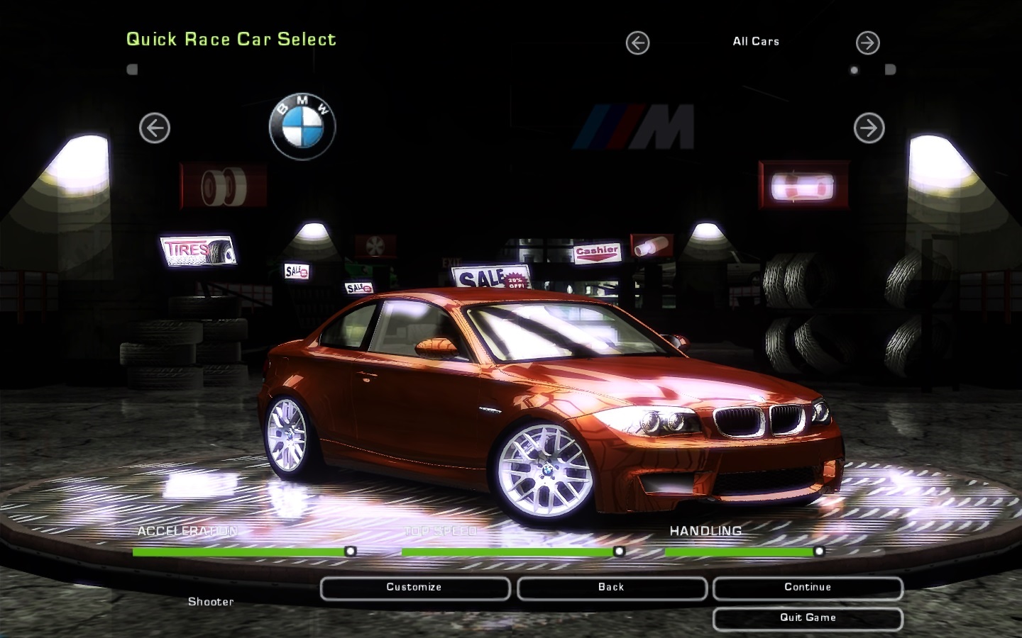 Need For Speed Underground 2 BMW 1M