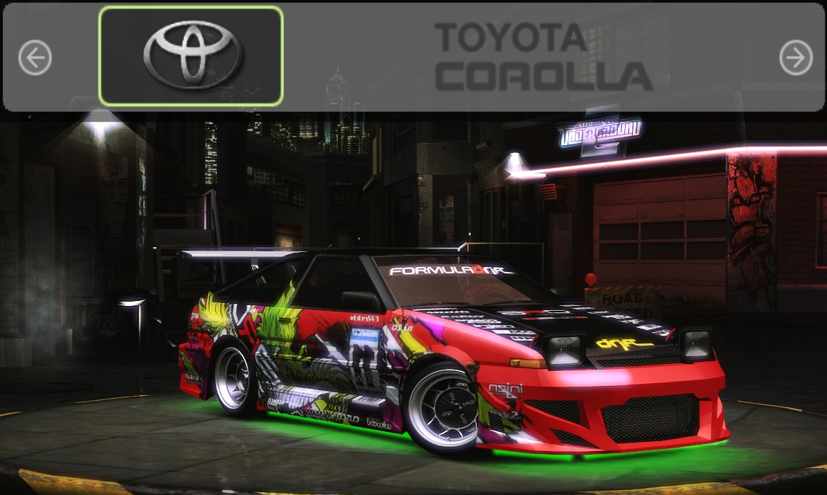 Need For Speed Underground 2 Toyota Corolla - ARD Vinyl