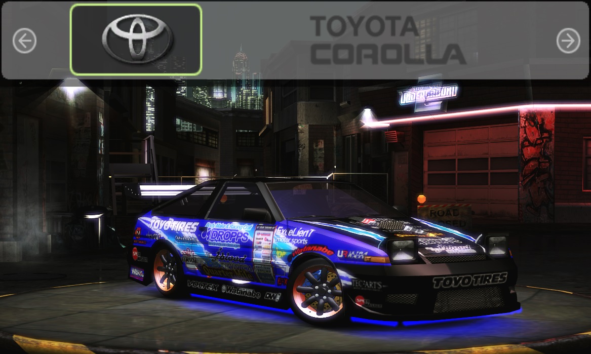 Need For Speed Underground 2 Toyota Corolla - Dropps Vinyl