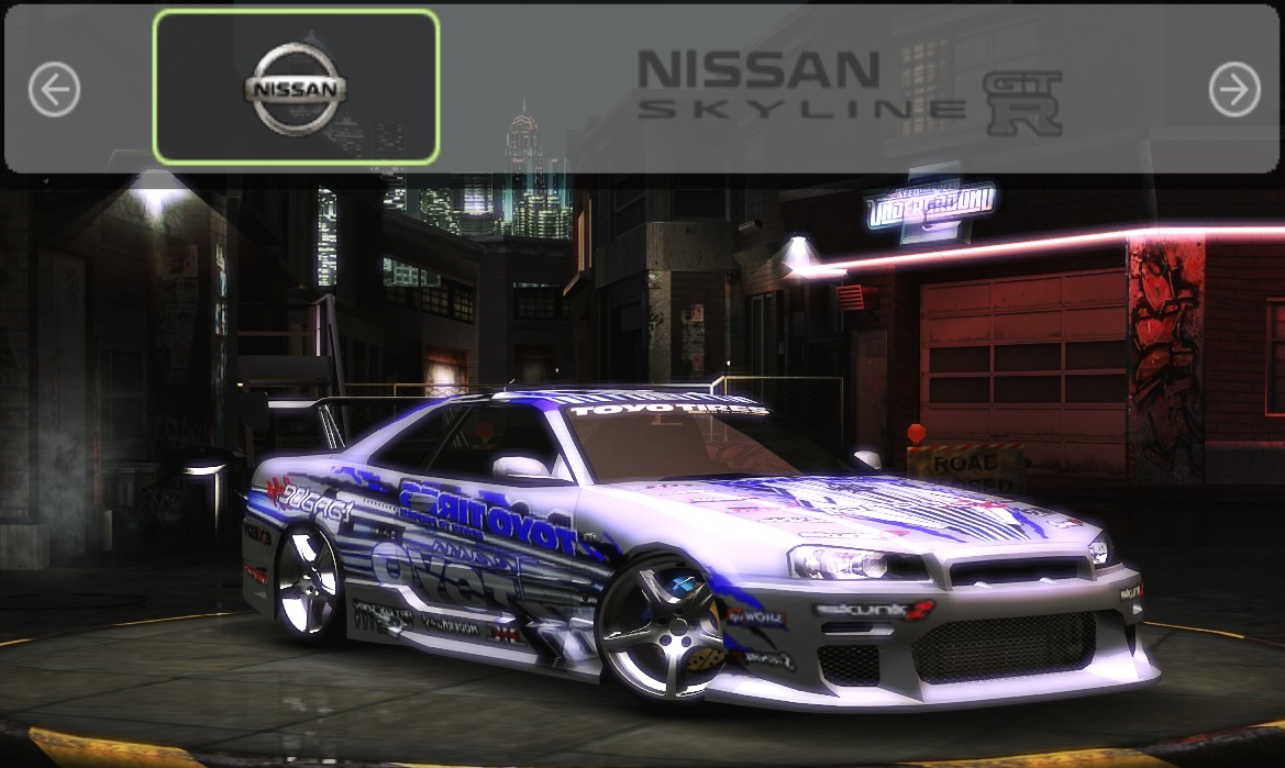 Need For Speed Underground 2 Nissan Skyline - Pack Vinyls