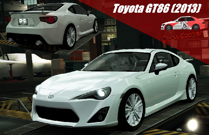 Need For Speed World Toyota GT86 (2013) and Bonus, Subaru BRZ and Scion FR-S logo