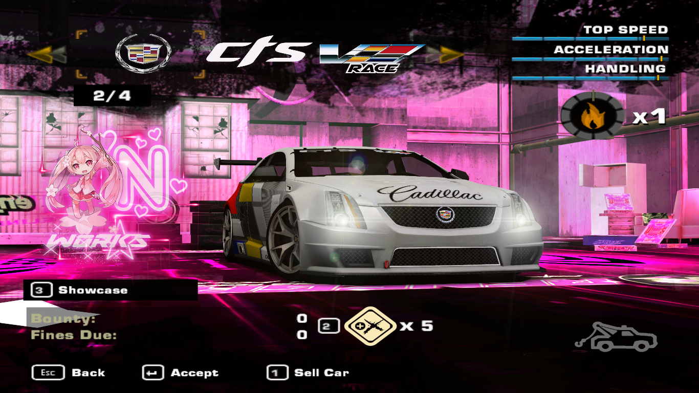 Need For Speed Most Wanted 2012 Cadillac CTS-V Race Car