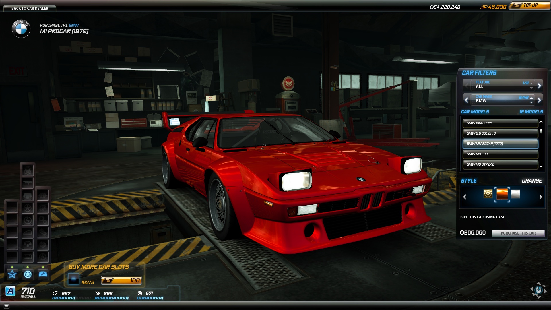 Need For Speed World BMW M1 Procar - Opened pop-up headlights version #3