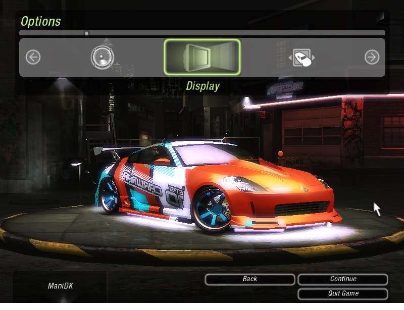 Need For Speed Underground 2 Carwrap Vinyl For Nissan 350z
