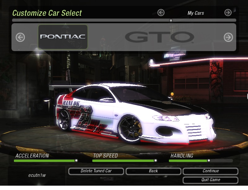 Need For Speed Underground 2 Pontiac GTO ManiDK