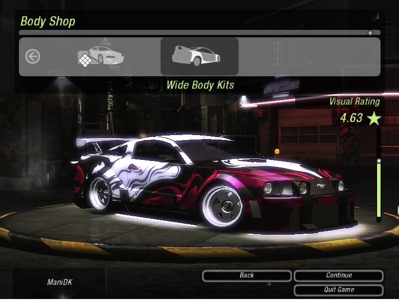 Need For Speed Underground 2 Ford Mustang Hell Fire