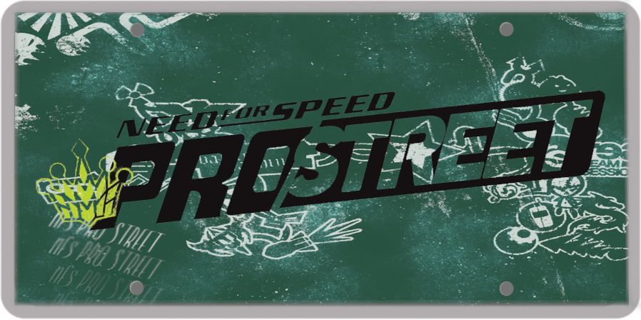 Need For Speed Pro Street New License Plate For NFS ProStreet [NEW VERSION AVAILABLE]