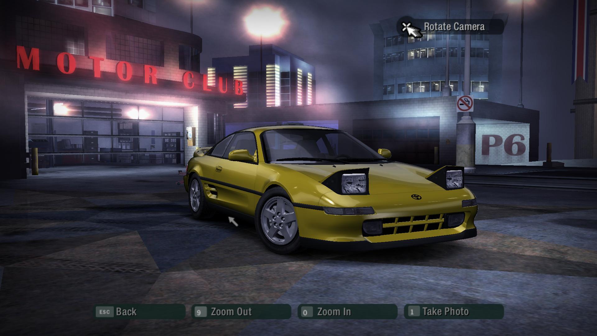 Need For Speed Carbon Toyota MR2 fix