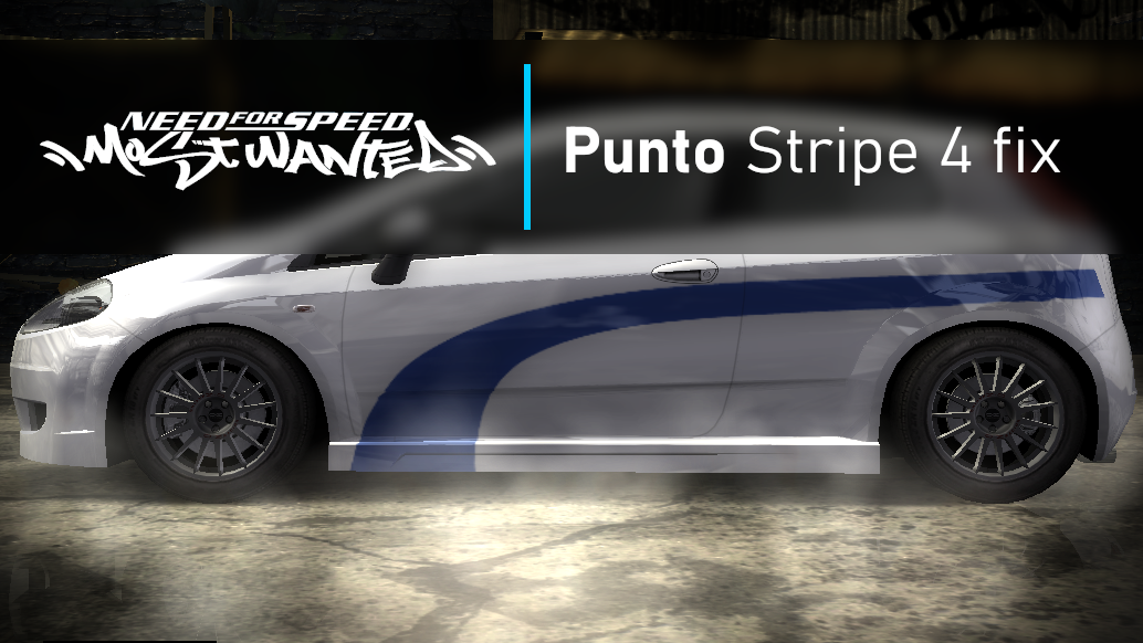 Need For Speed Most Wanted Punto Stripe 4 fix