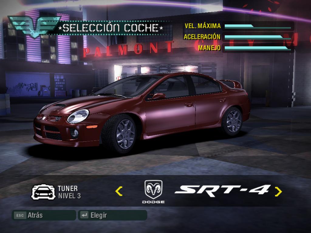 Need For Speed Carbon Dodge 2005 SRT-4