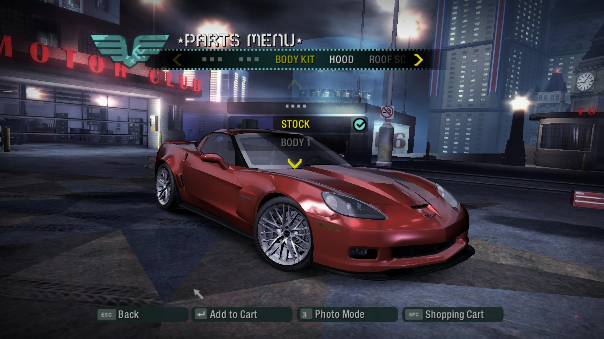 Need For Speed Carbon 2011 Chevrolet Corvette C6 Z06 Carbon Limited Edition