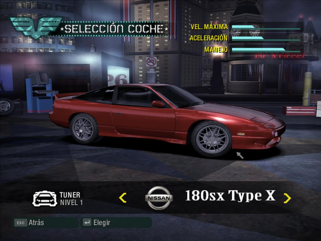 Need For Speed Carbon Nissan 180sx Type X