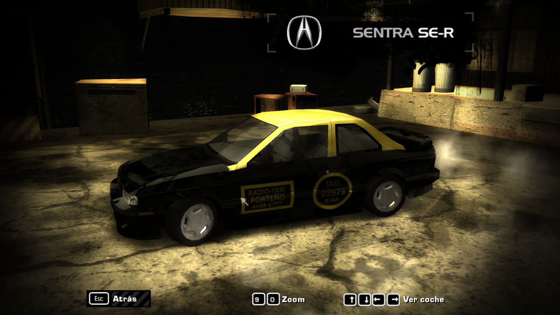 Need For Speed Most Wanted Nissan Sentra SE-R + Vinilo Taxi Mexico y argentina