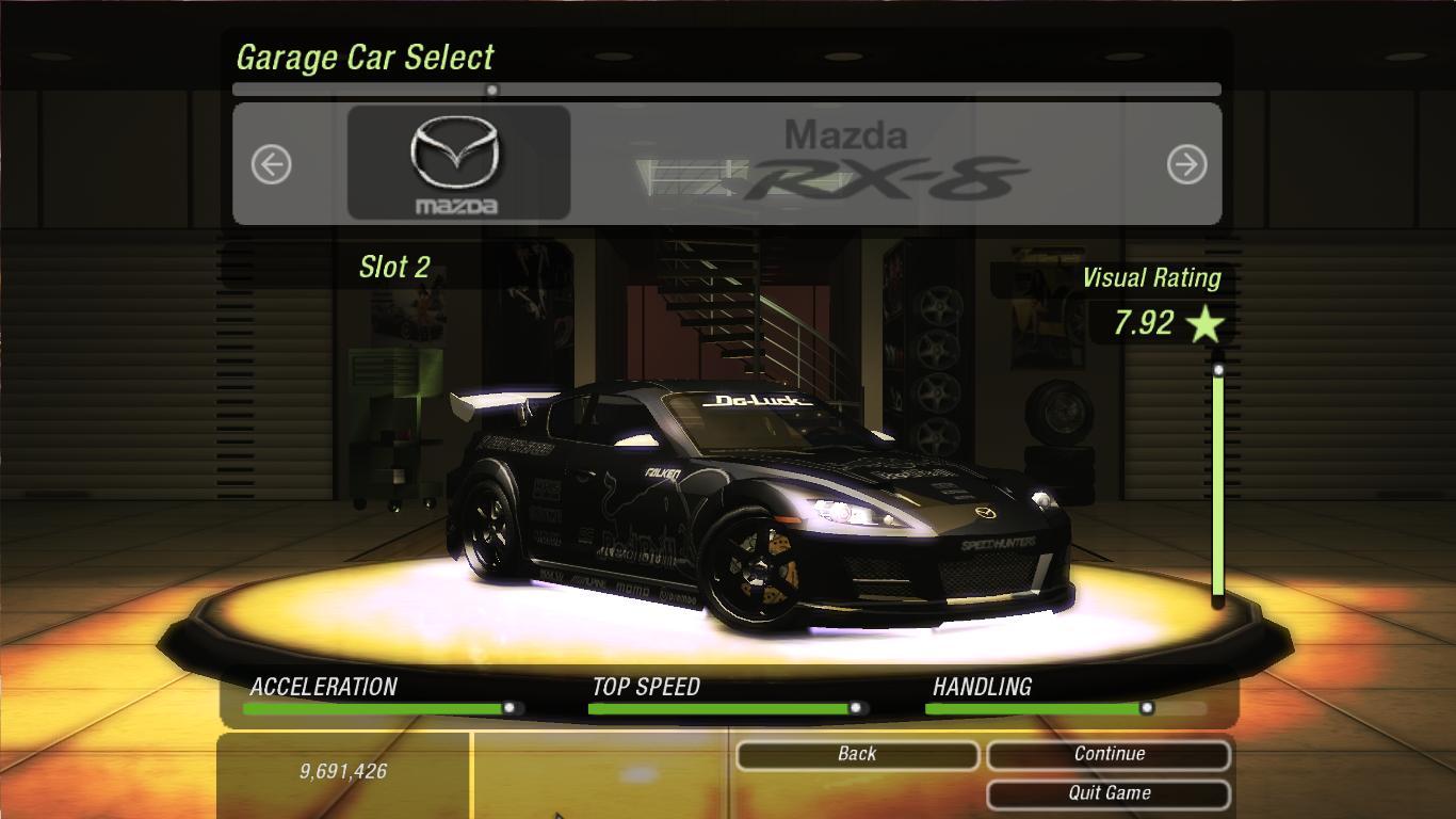 Need For Speed Underground 2 MAZDA RX 8 SPEEDHUNTER LIVERY