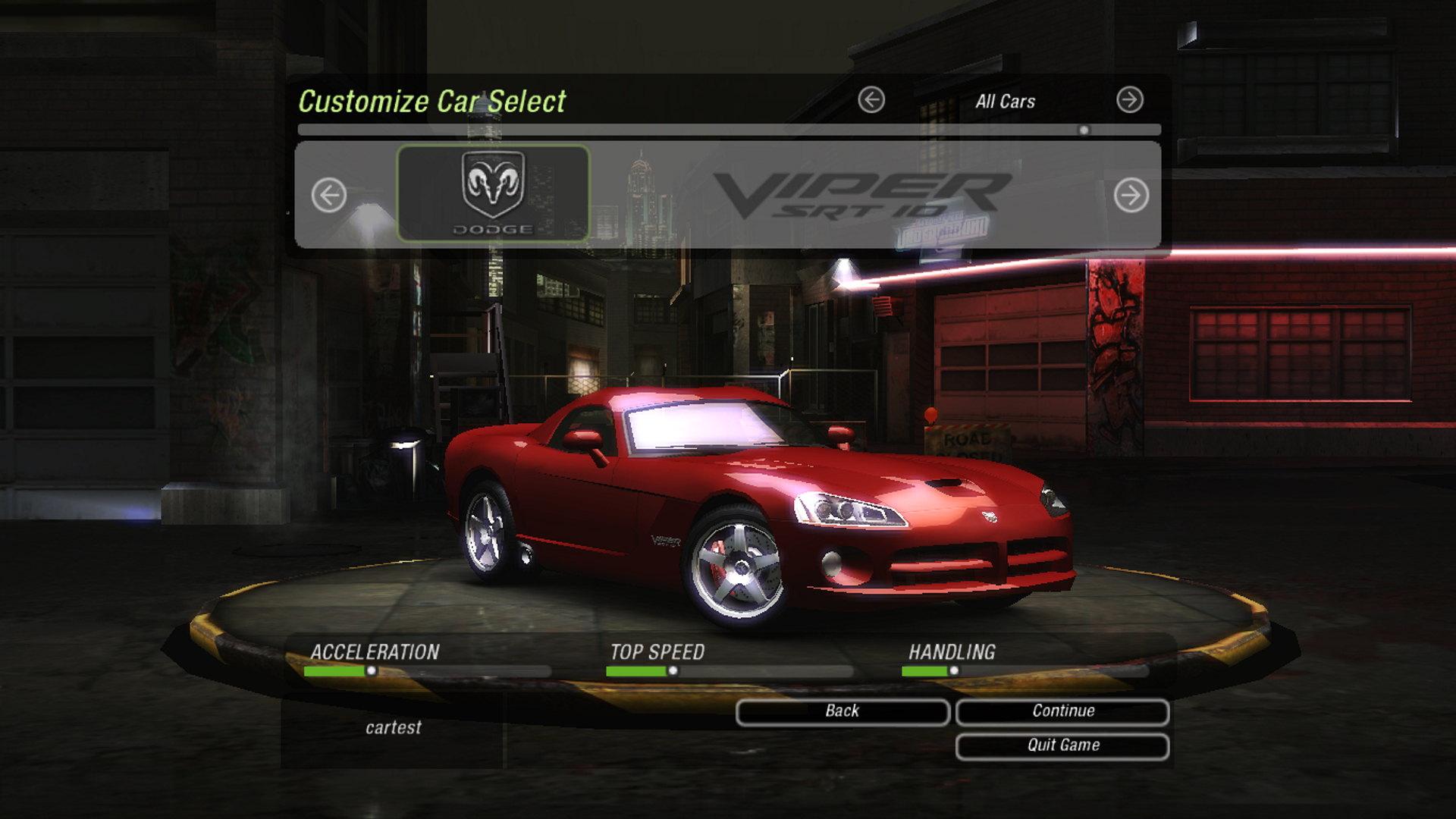 Need For Speed Underground 2 Dodge Viper SRT10 (ADDON)