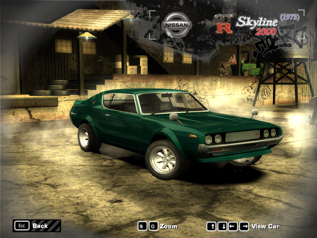 Need For Speed Most Wanted 1973 Nissan GTR Skyline 2000