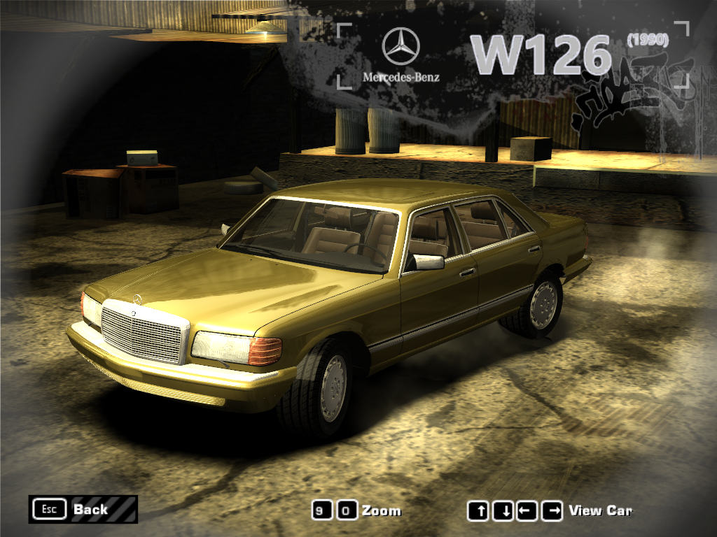Need For Speed Most Wanted 1990 Mercedes Benz W126 500