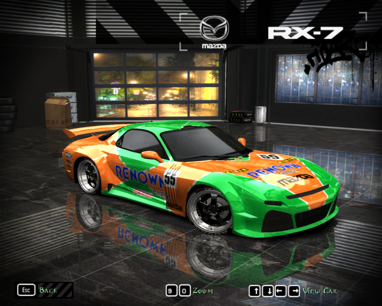 Need For Speed Most Wanted Mazda RX-7 787b Renown livery