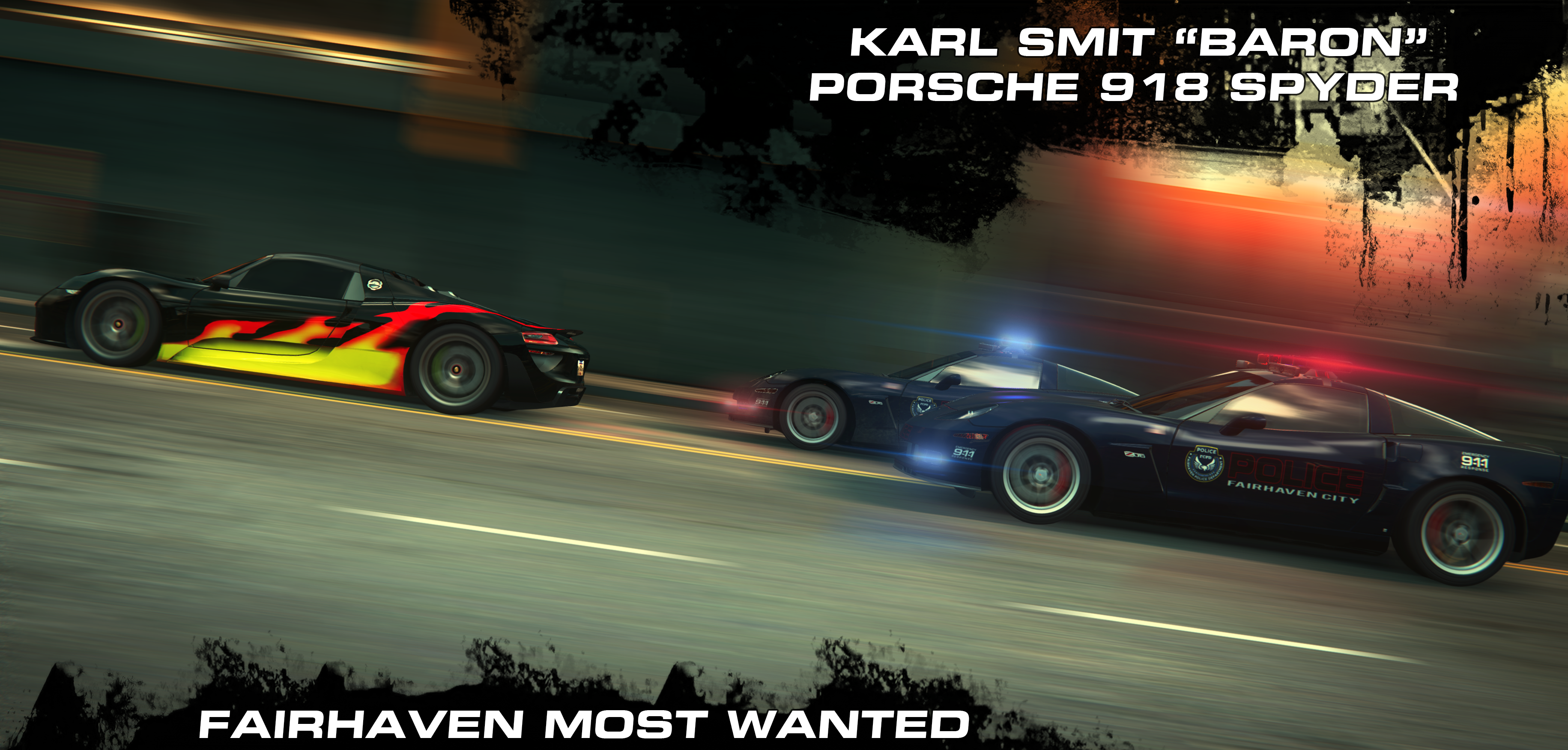 Need For Speed Most Wanted 2012 Karl Smit "Baron" Porsche 918 Spyder