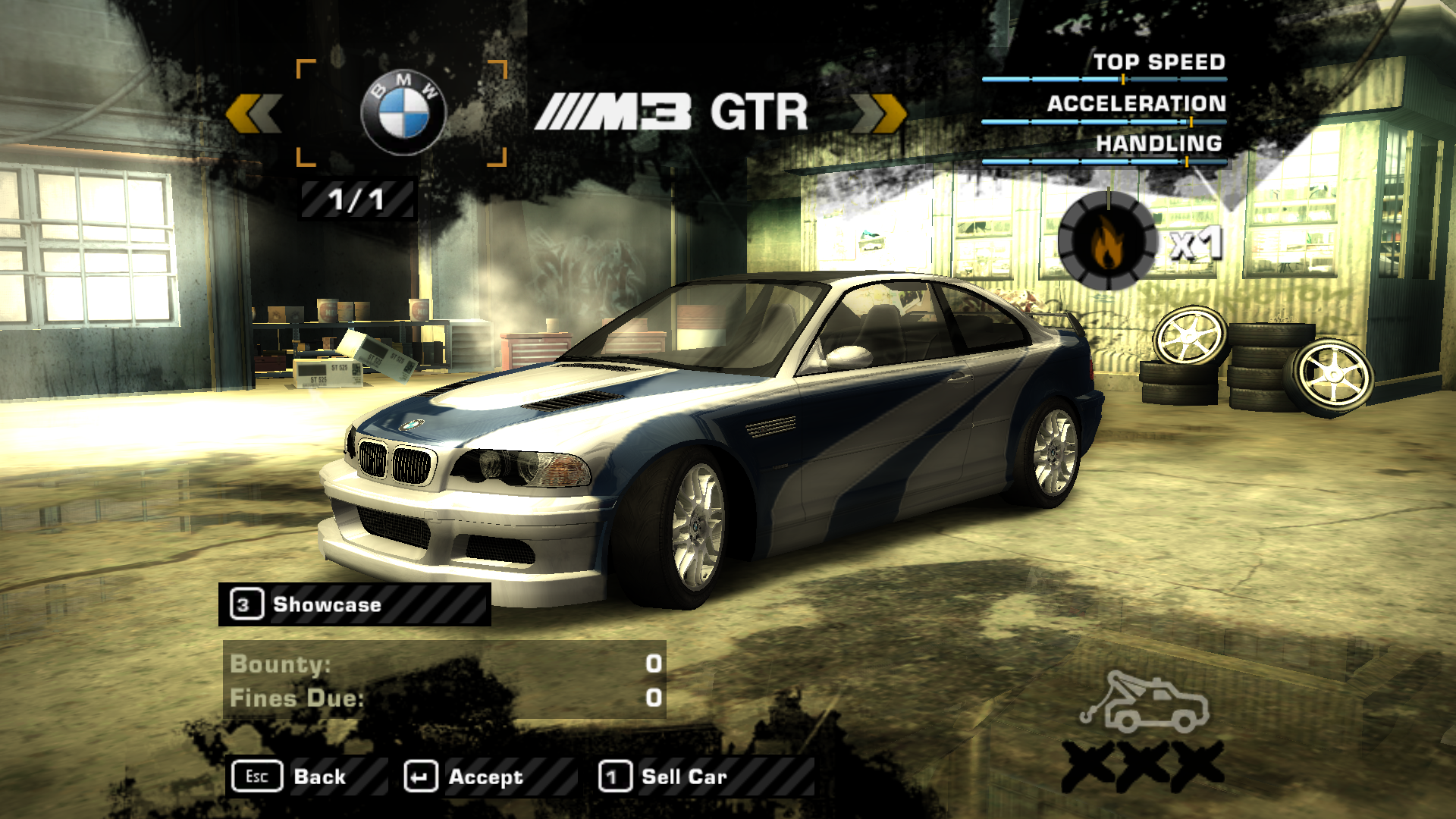 Need For Speed Most Wanted NFSMW: 0% Save File with BMW M3 Street(added m3 vinyl as well)