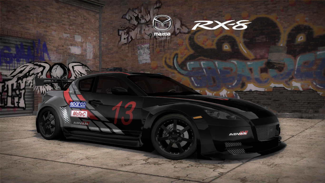 Need For Speed Most Wanted Mazda RX-8 SE3P (NFS World : Renesis) (Addon/Replace Vinyl)