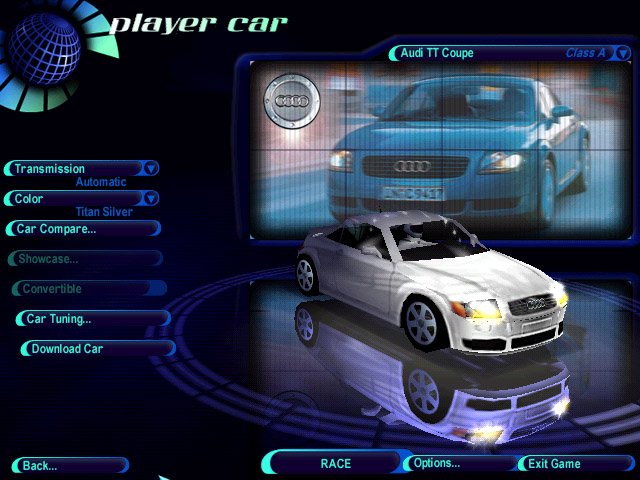 Need For Speed High Stakes Audi TT coupe 2000