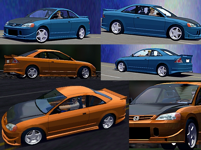 Need For Speed High Stakes Honda Civic Coupe Buddy Club kit (2002)