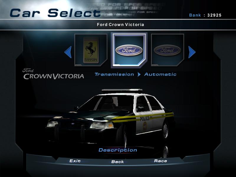 Need For Speed Hot Pursuit 2 Ford CownVic LowEdgeProfileLightbar wSiren.zip