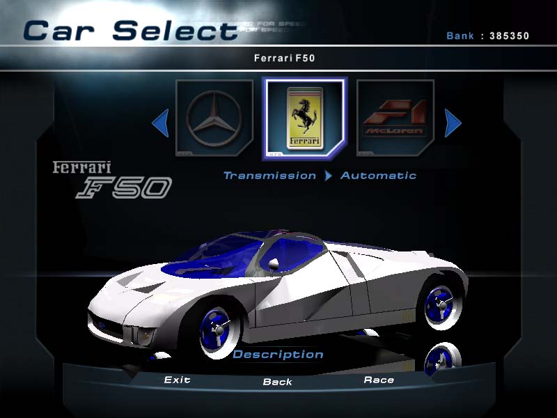 Need For Speed Hot Pursuit 2 Ford GT90 Prototype
