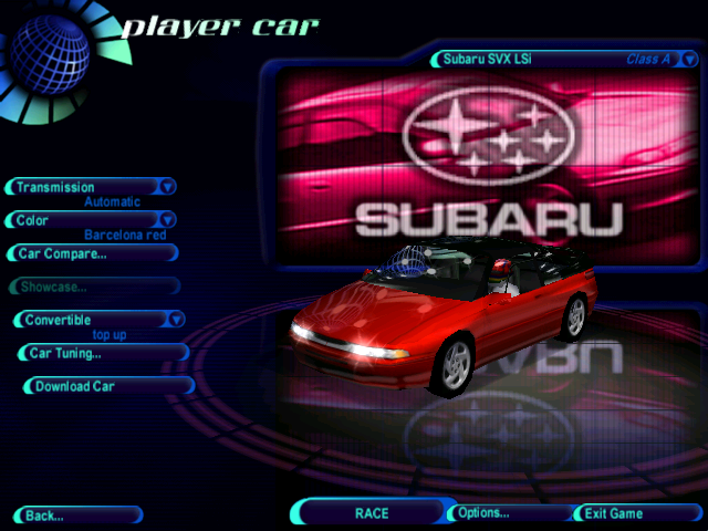 Need For Speed High Stakes Subaru SVX LSi