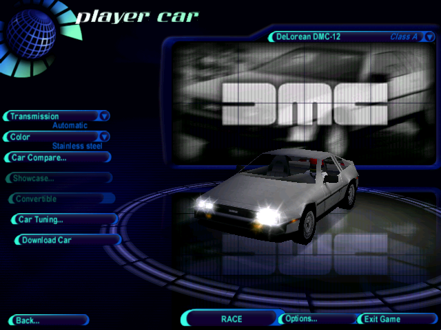 Need For Speed High Stakes DeLorean DMC-12