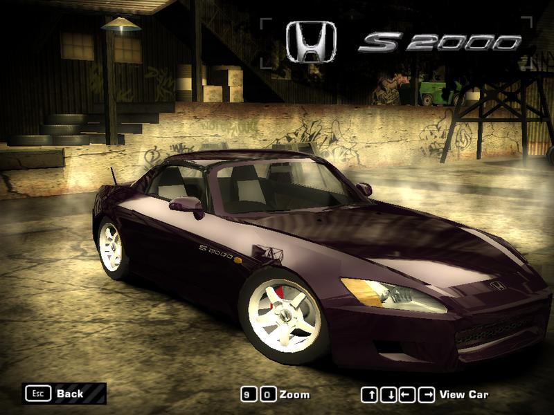 Need For Speed Most Wanted Honda S2000 Coupe