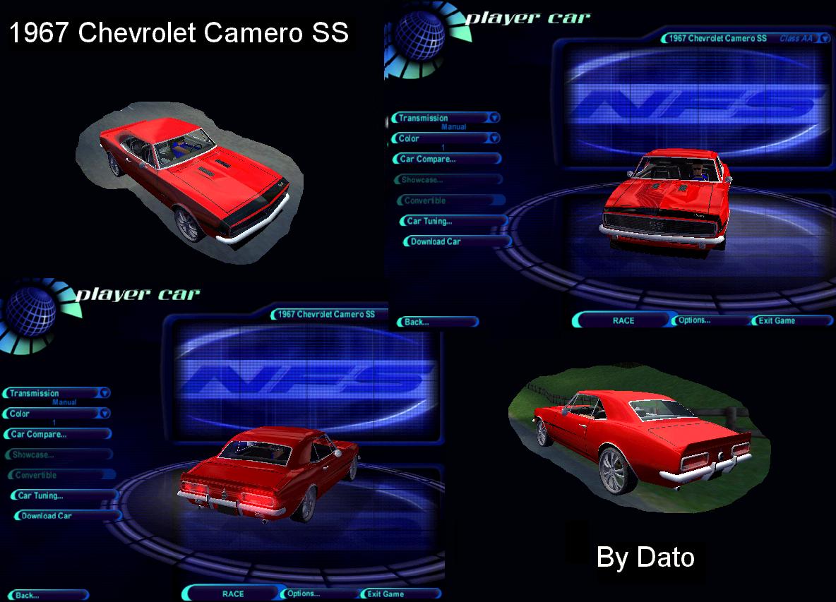 Need For Speed High Stakes Chevrolet Camero SS 1967