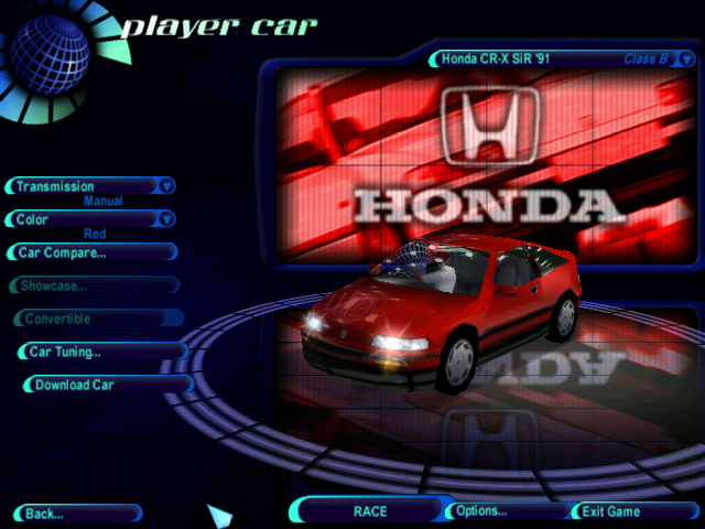 Need For Speed High Stakes Honda CR-X SiR `91
