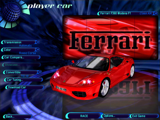 Need For Speed High Stakes Ferrari 360 Modena F1