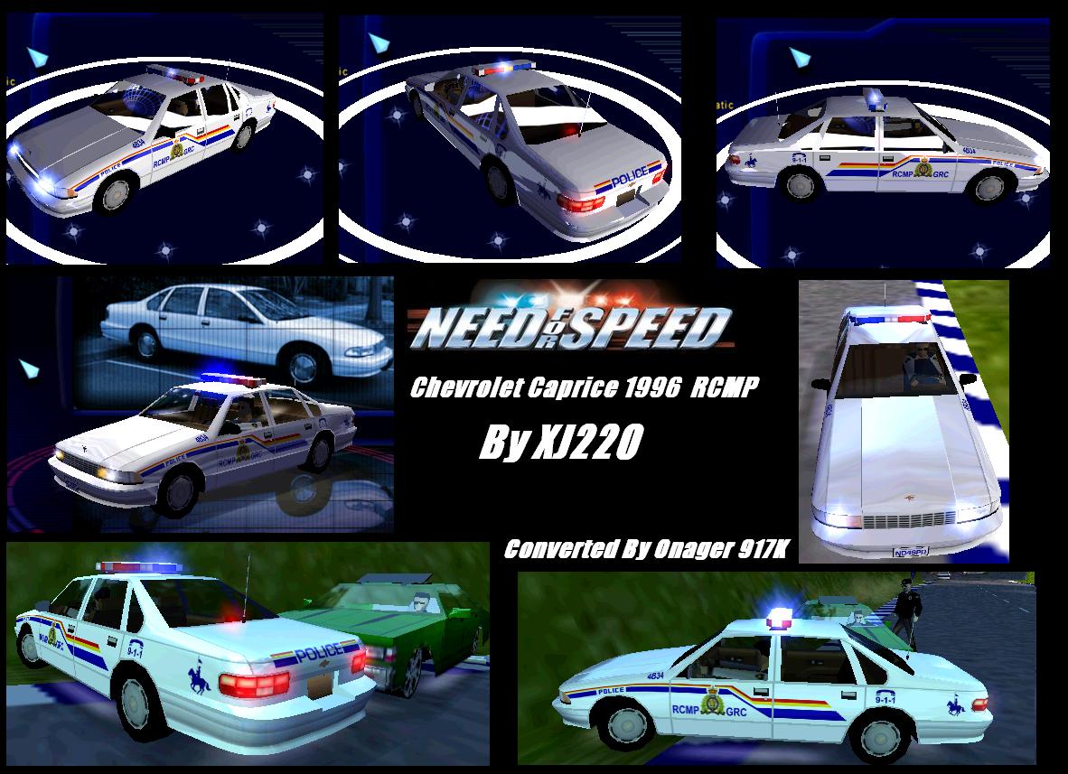 Need For Speed Hot Pursuit Chevrolet Caprice 1996 RCMP Pursuit