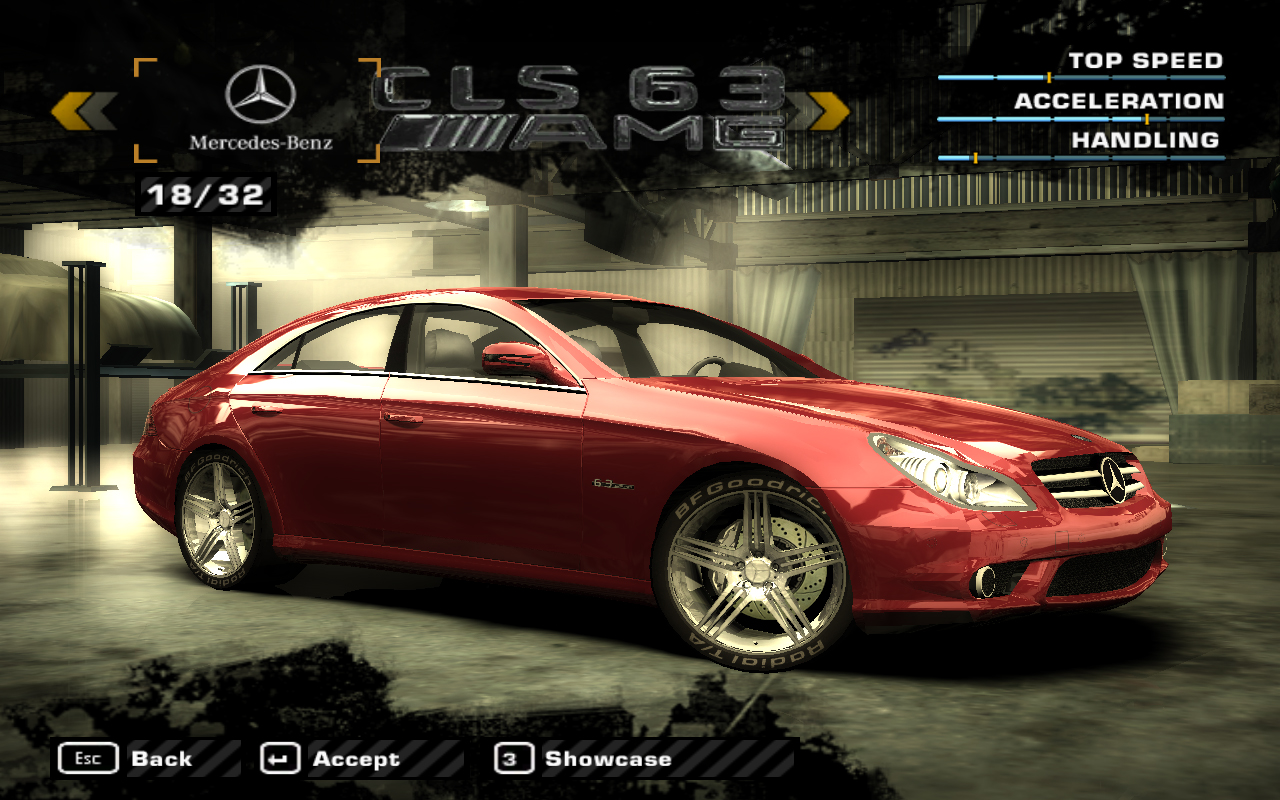 Need For Speed Most Wanted Mercedes Benz CLS63 AMG