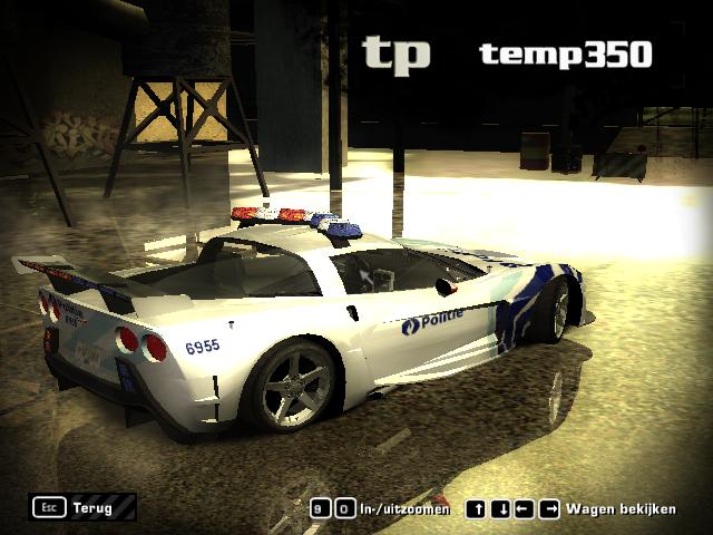 Need For Speed Most Wanted Chevrolet belgium police corvette