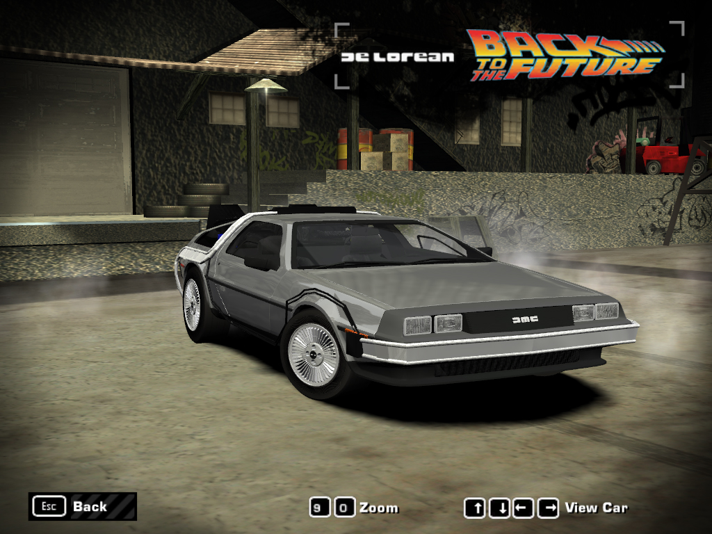 Need For Speed Most Wanted DeLorean DMC "Back to the Future"