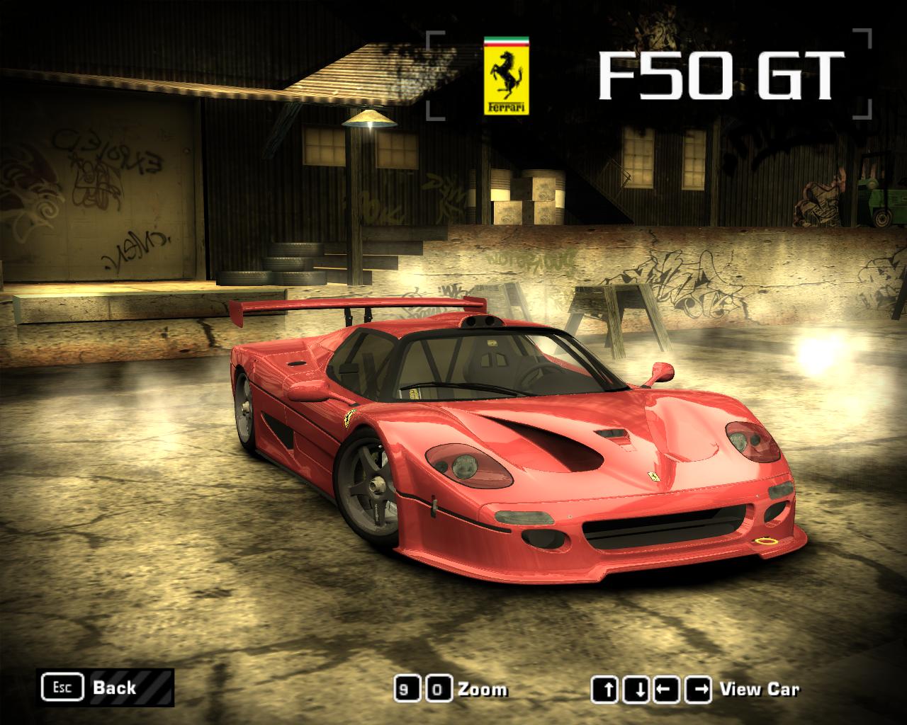 Need For Speed Most Wanted Ferrari F50 GT 1996