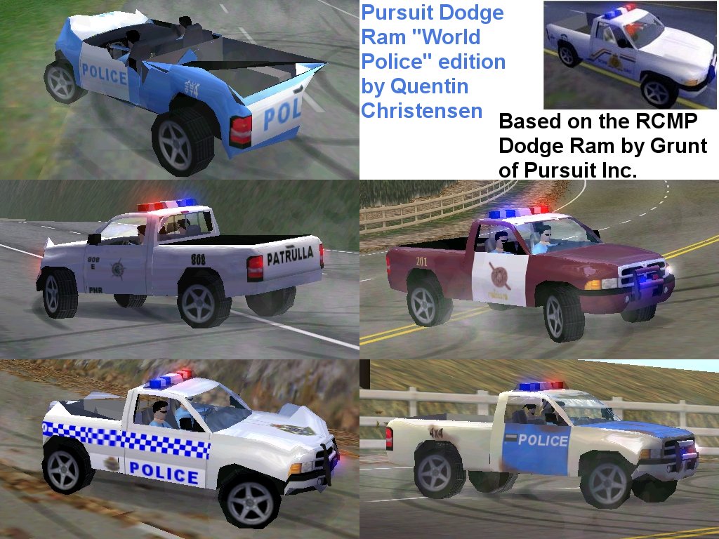 Need For Speed High Stakes Pursuit 1999 Dodge Ram Sport - "World Police" edition