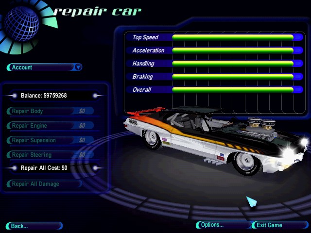 Need For Speed High Stakes Pontiac 71 Pro Street GTO