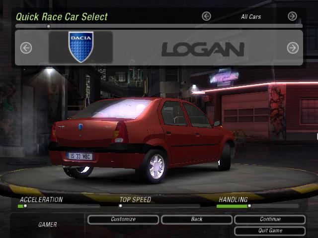 Need For Speed Underground 2 Dacia Logan 1.6 MPi