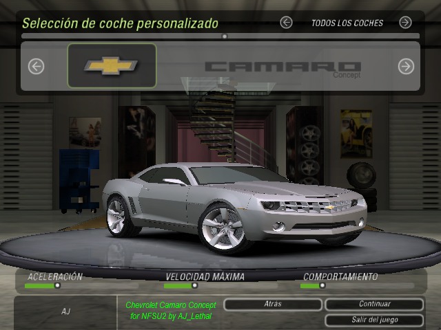 Need For Speed Underground 2 Chevrolet Camaro Concept