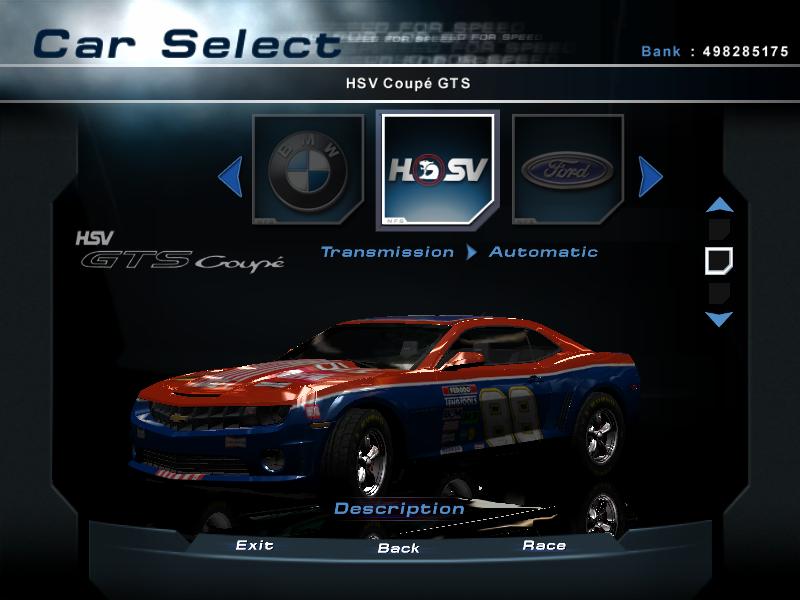 Need For Speed Hot Pursuit 2 Chevrolet Camaro Concept (NFS:Shift)