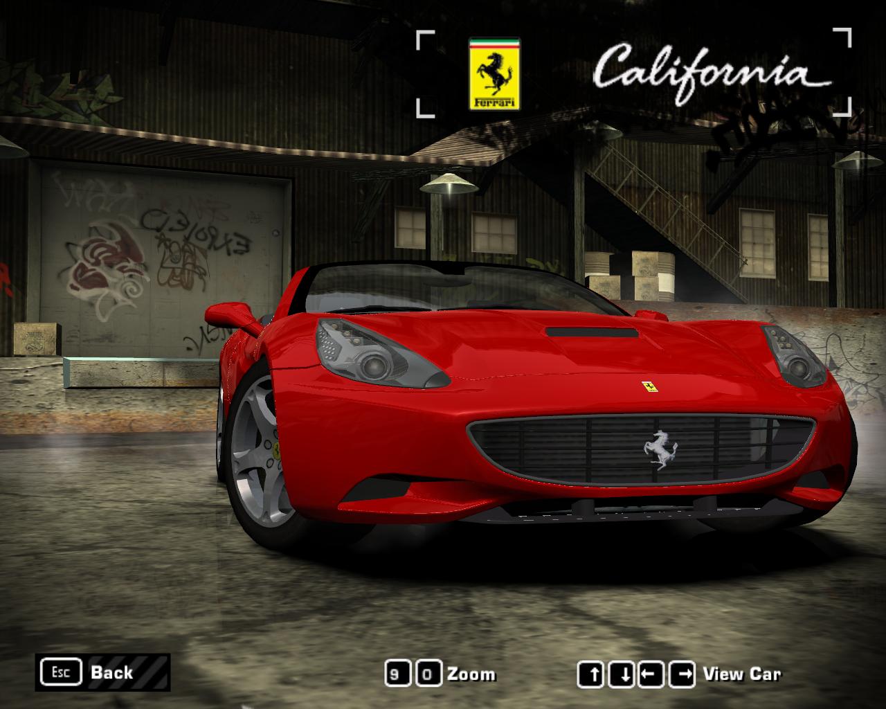 Need For Speed Most Wanted Ferrari California