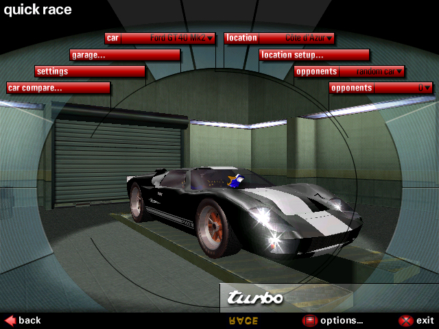 Need For Speed Porsche Unleashed Ford GT40 MKII