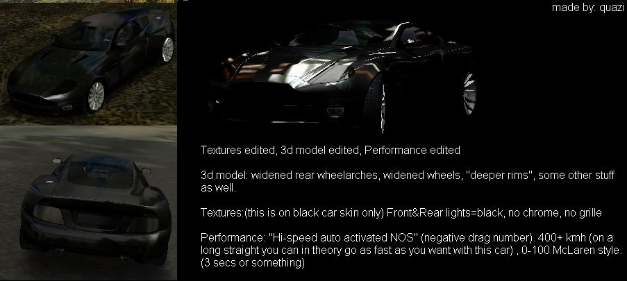 Need For Speed Hot Pursuit 2 Aston Martin V12 Vanqush Phantom
